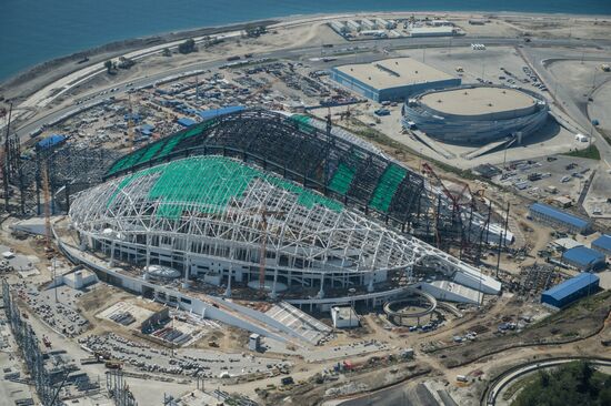 Bird's-eye view of Sochi's Olympic Park