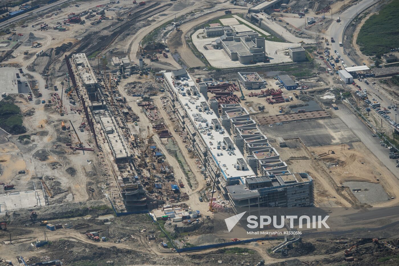 Bird's-eye view of Sochi's Olympic Park