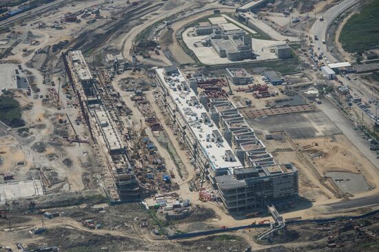 Bird's-eye view of Sochi's Olympic Park