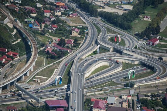 Bird's-eye view of Olympic Sochi