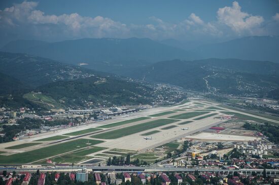 Bird's-eye view of Olympic Sochi
