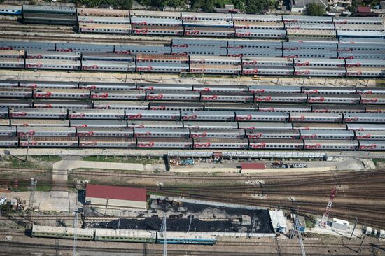 Bird's-eye view of Olympic Sochi