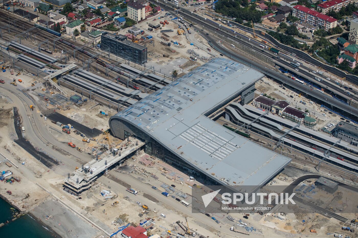 Bird's-eye view of Olympic Sochi
