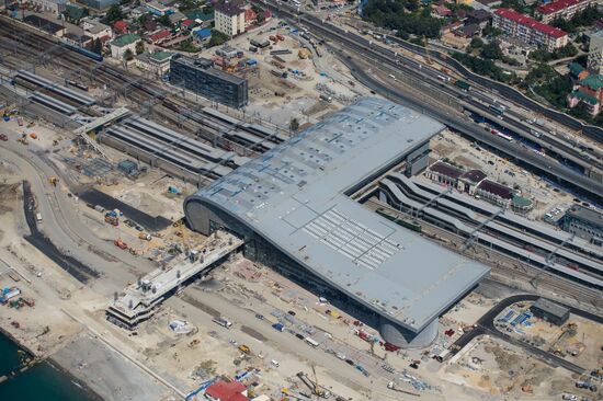 Bird's-eye view of Olympic Sochi
