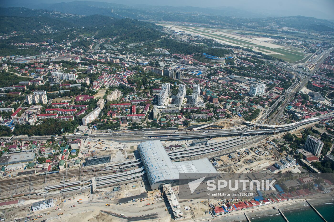 Bird's-eye view of Olympic Sochi