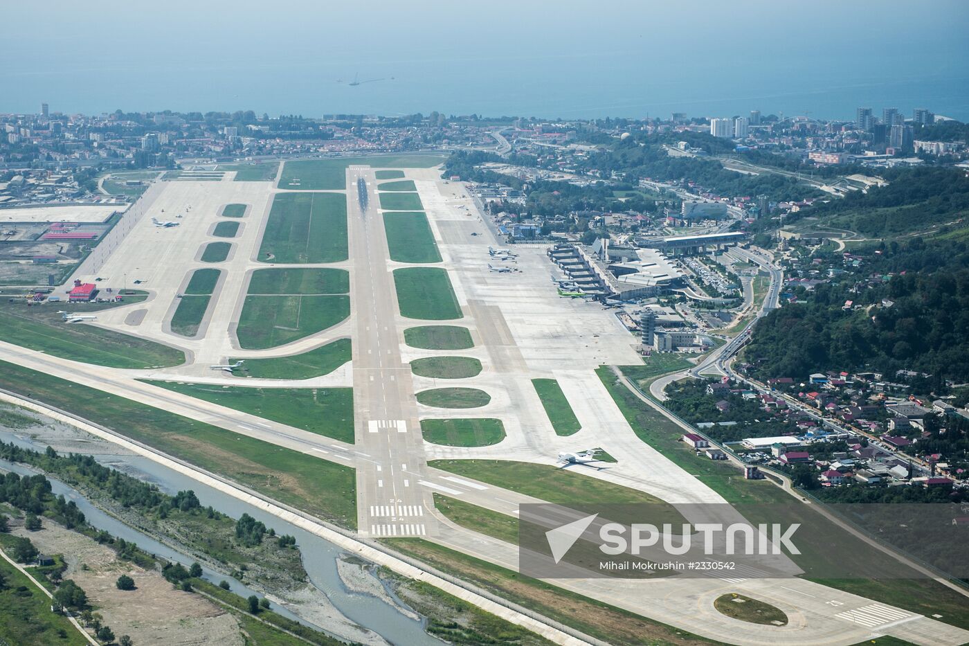 Bird's-eye view of Olympic Sochi