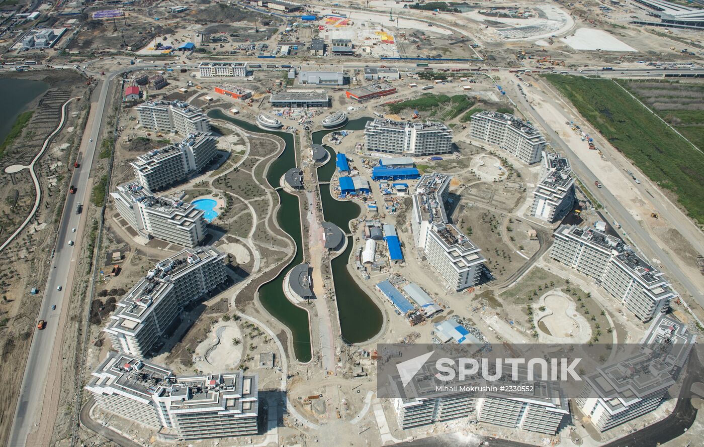 Bird's eye view of Olympic Sochi