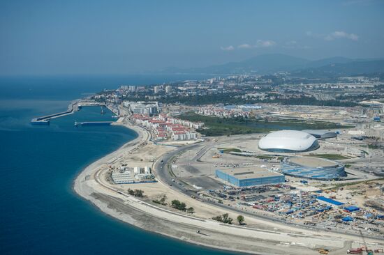 Bird's eye view of Olympic Sochi