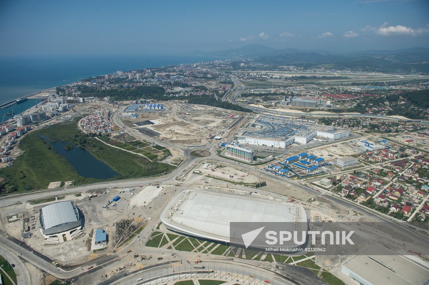 Bird's eye view of Olympic Park in Sochi