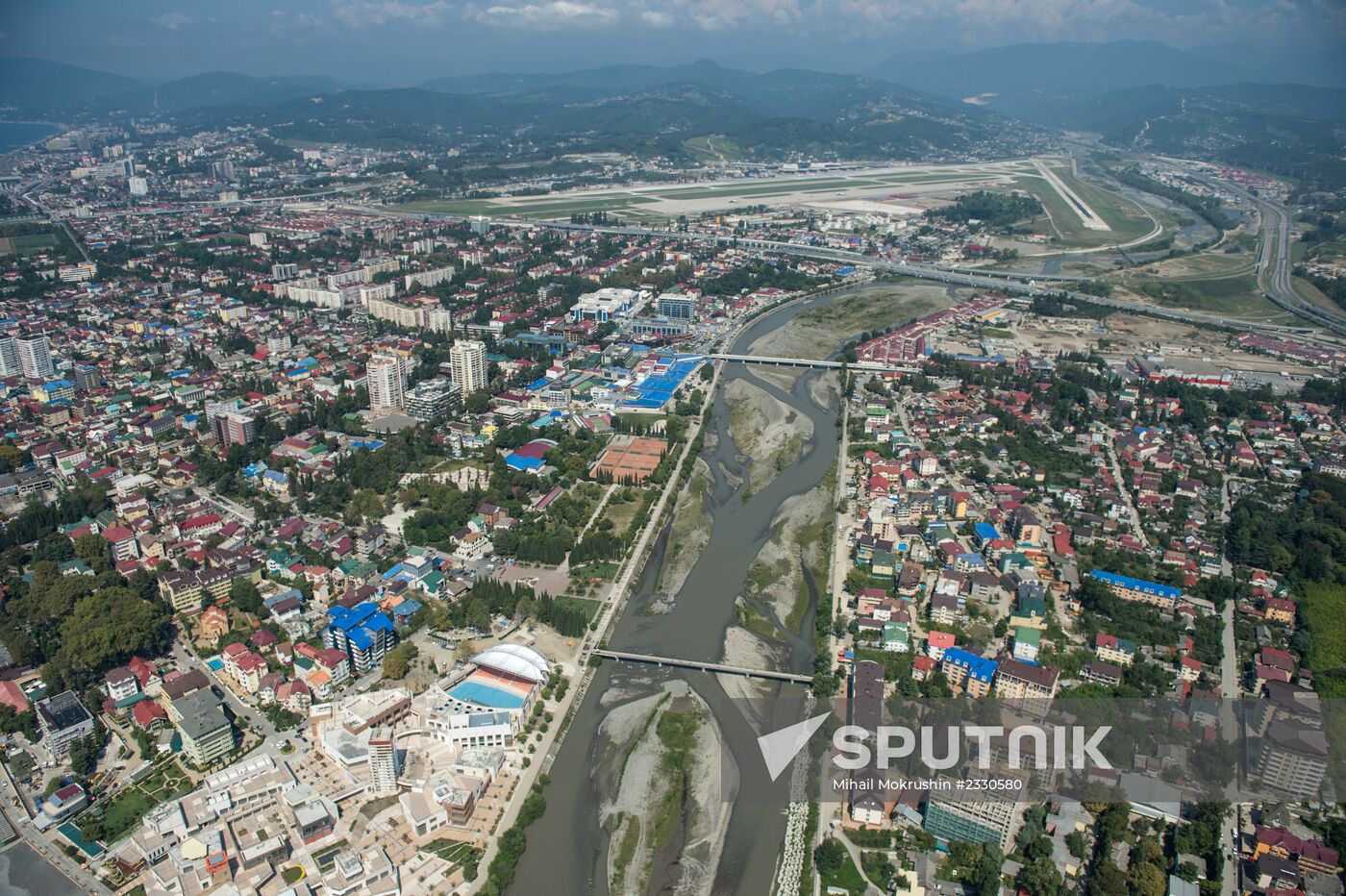 Bird's eye view of Olympic Sochi