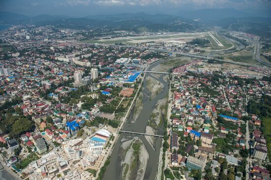 Bird's eye view of Olympic Sochi