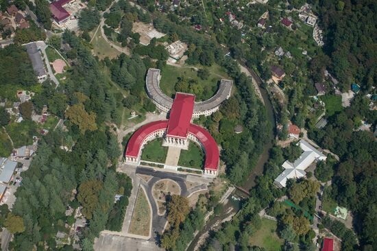Bird's eye view of Olympic Park in Sochi