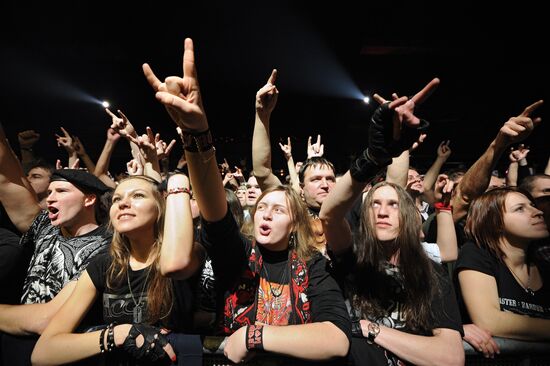 Concert of German band Accept