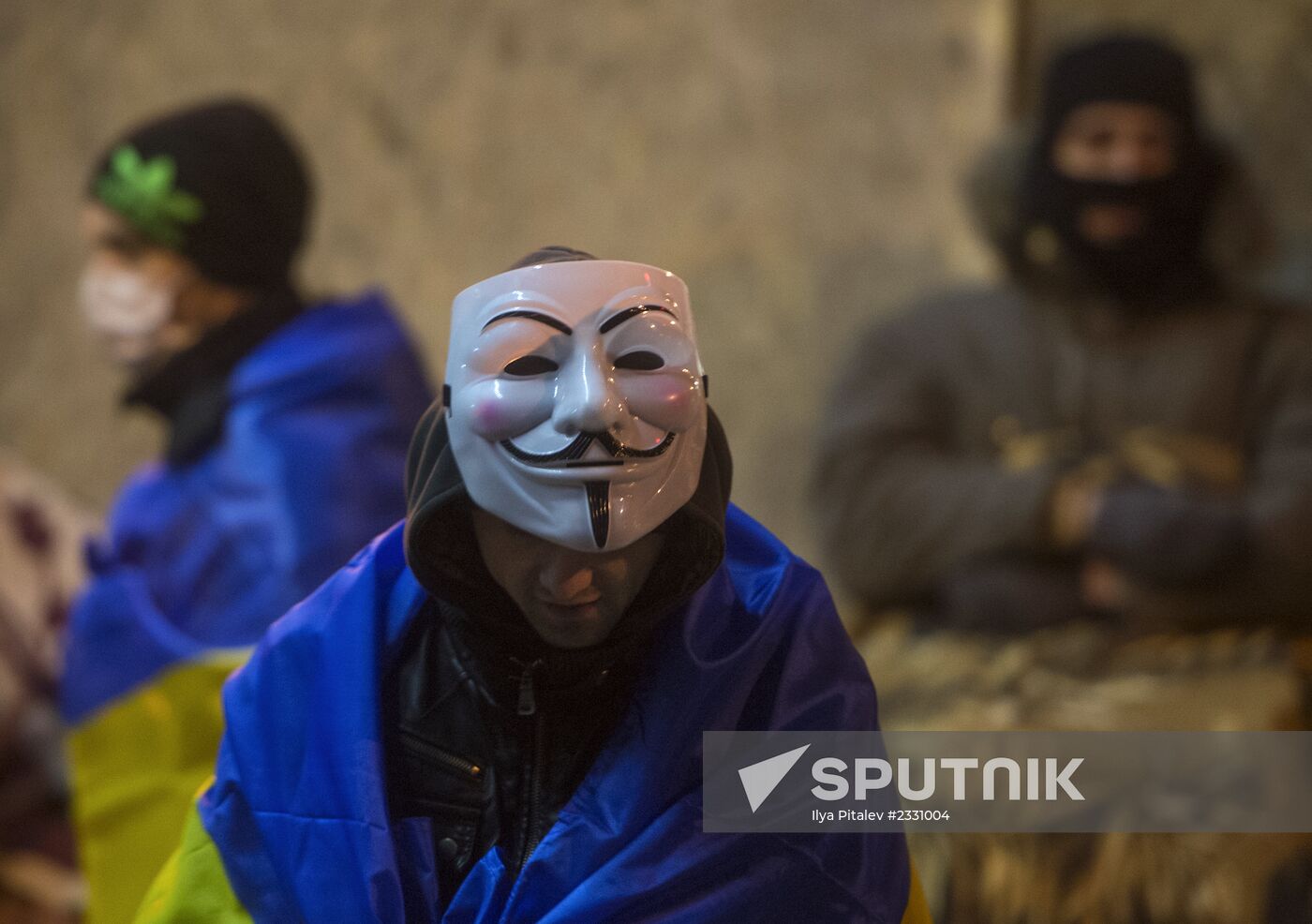 Supporters of Ukraine's EU integration rally in Kiev