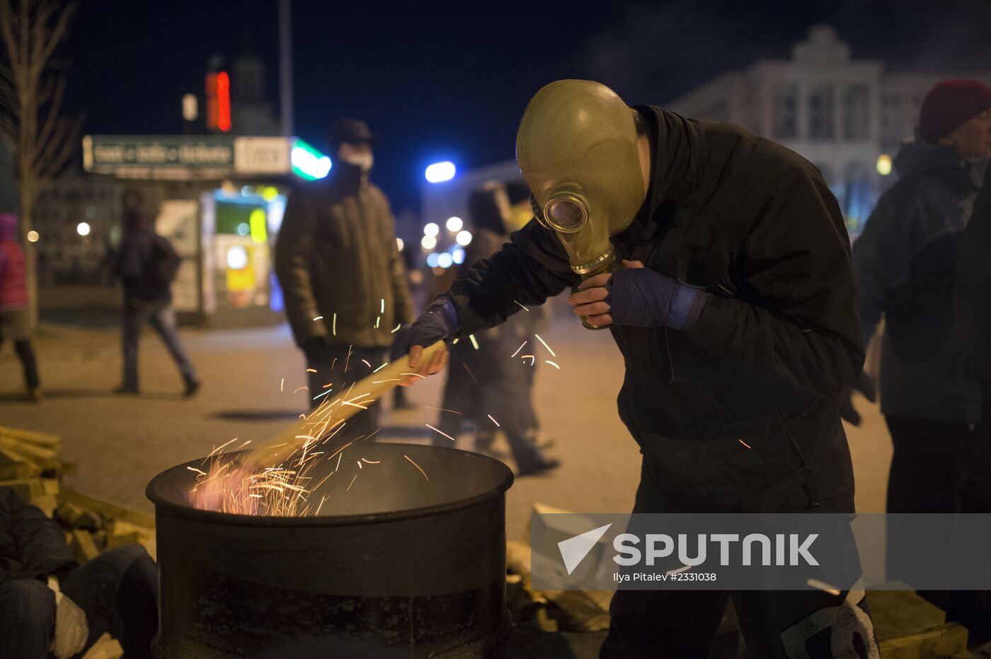 Supporters of Ukraine's EU integration rally in Kiev