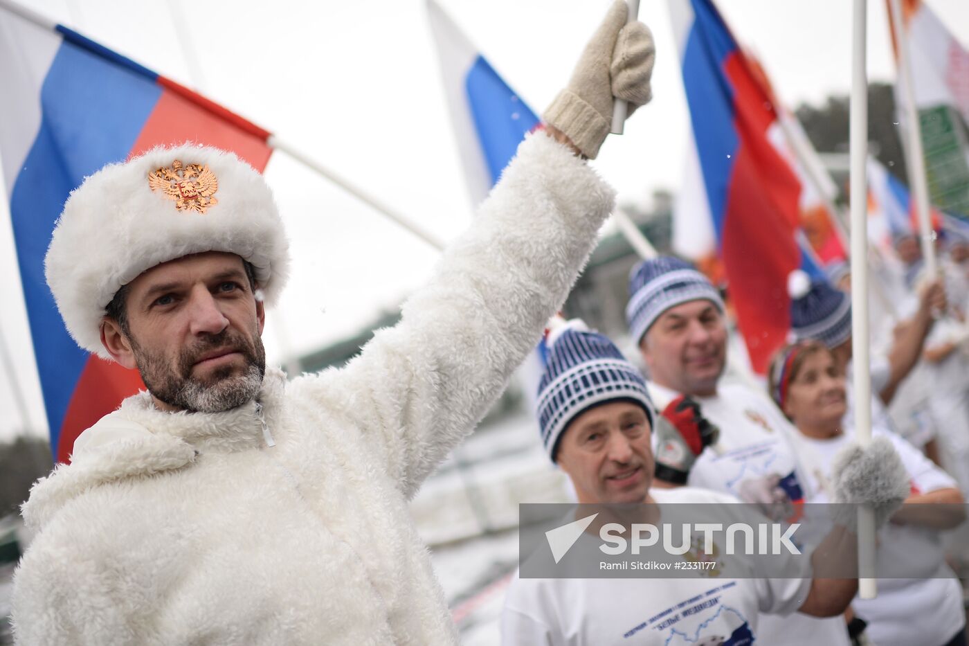 Olympic torch relay. Barnaul