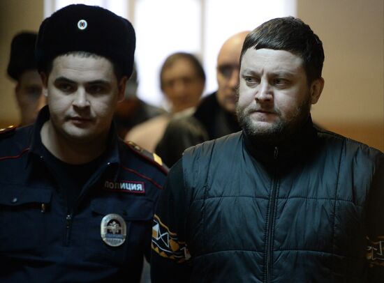 Sentence pronouncement at hearings on Sergei Filin attack case
