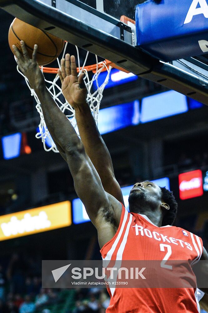 NBA Basketball. Utah Jazz vs. Houston Rockets