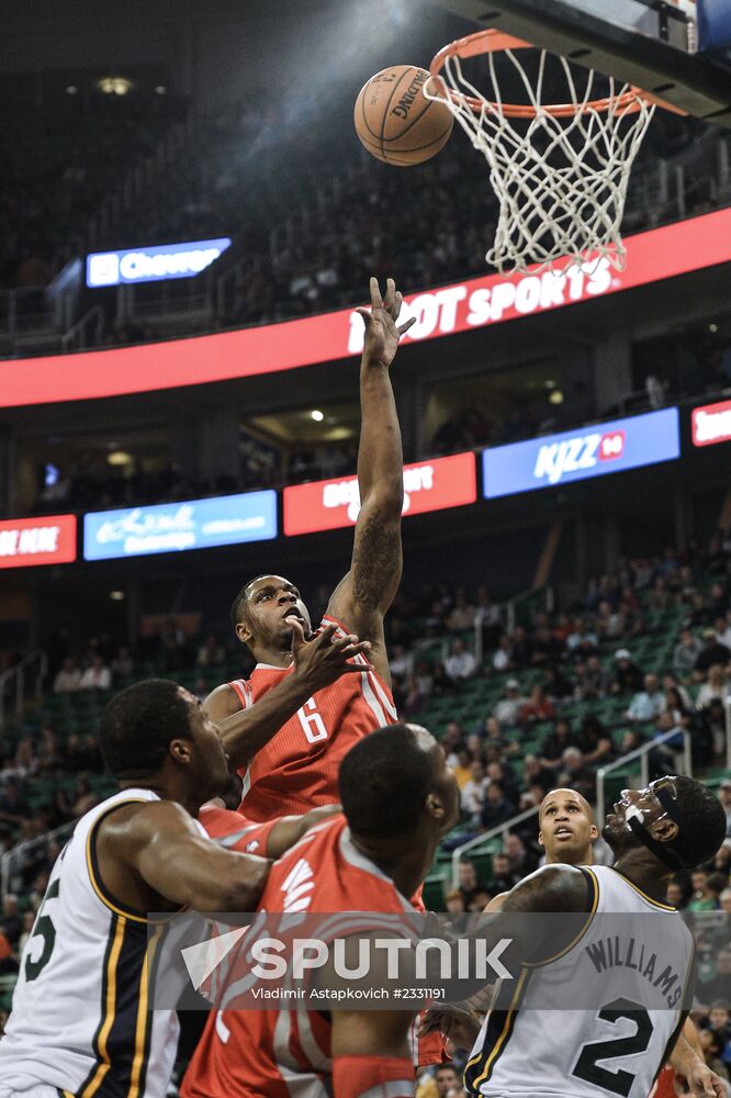 NBA Basketball. Utah Jazz vs. Houston Rockets
