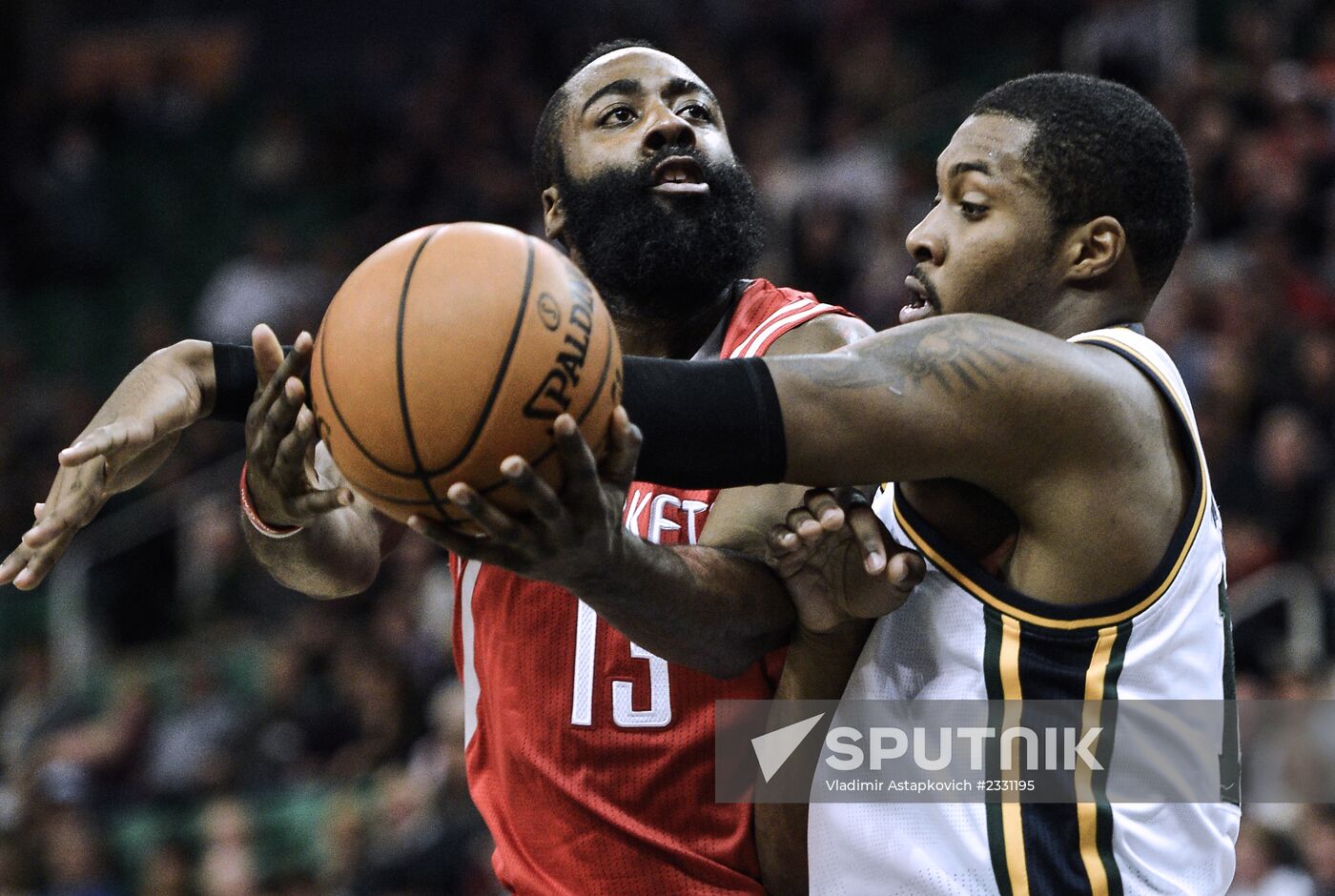 NBA Basketball. Utah Jazz vs. Houston Rockets