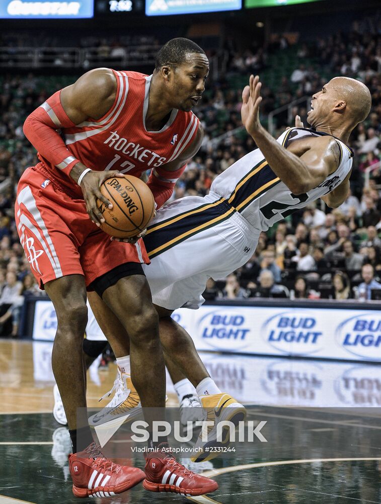 NBA Basketball. Utah Jazz vs. Houston Rockets