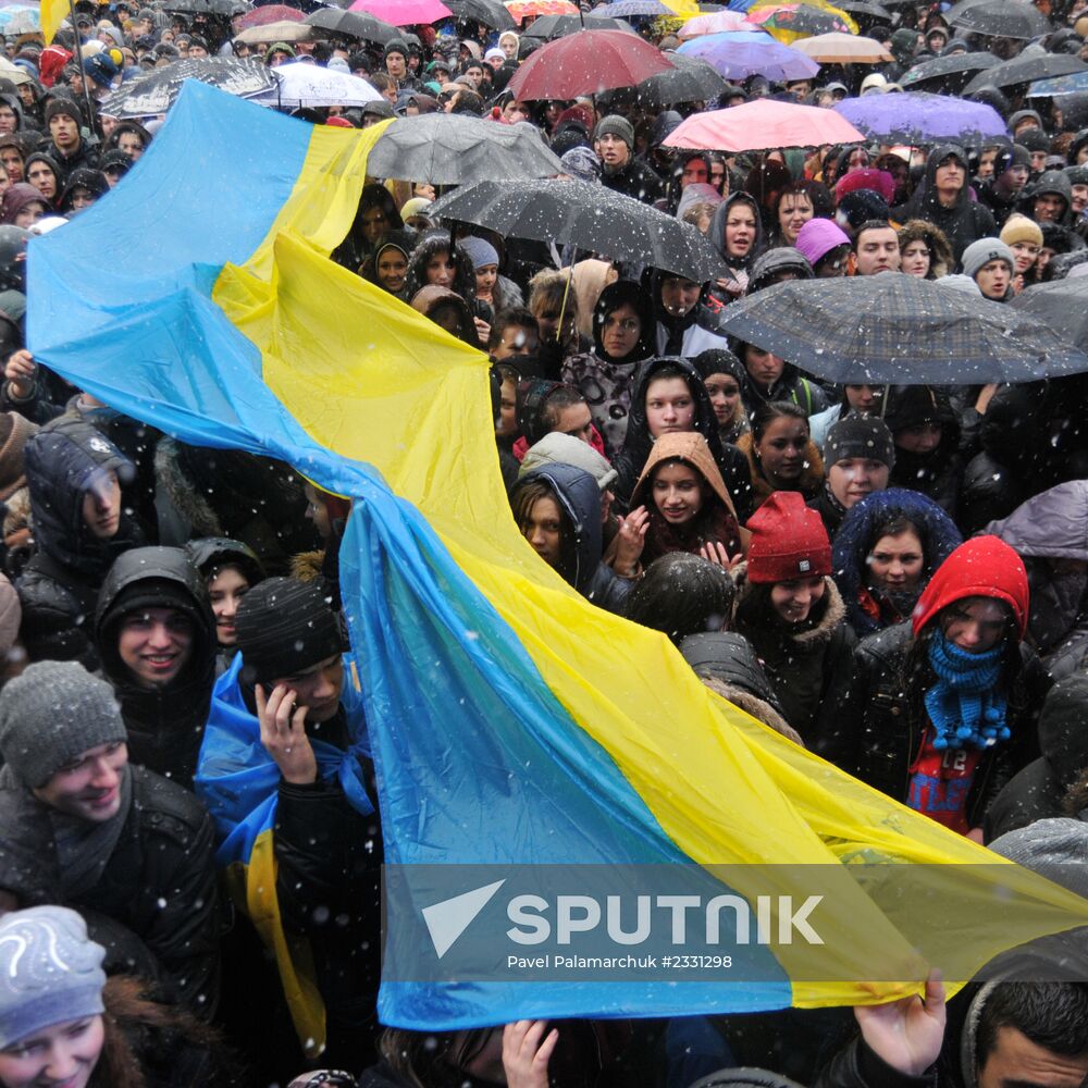Rally for Ukraine's EU integration