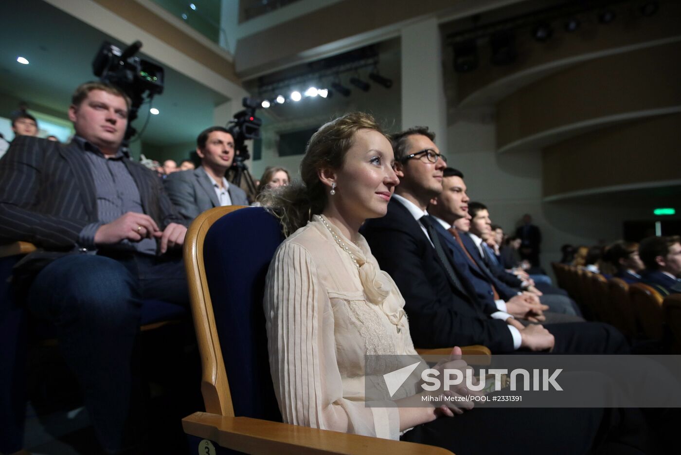 Vladimir Putin visits Moscow State University law department