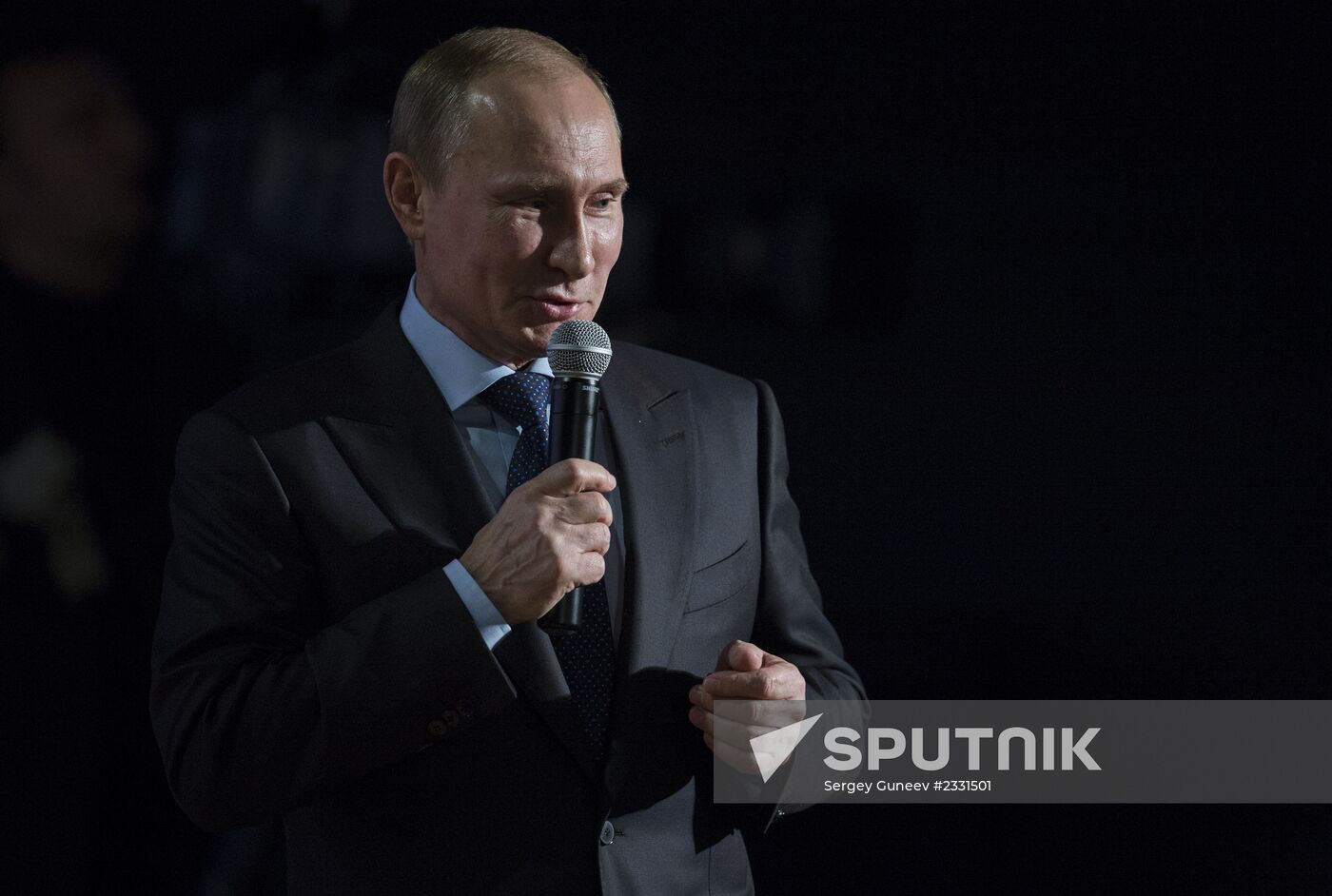 Vladimir Putin visits Moscow State University law department