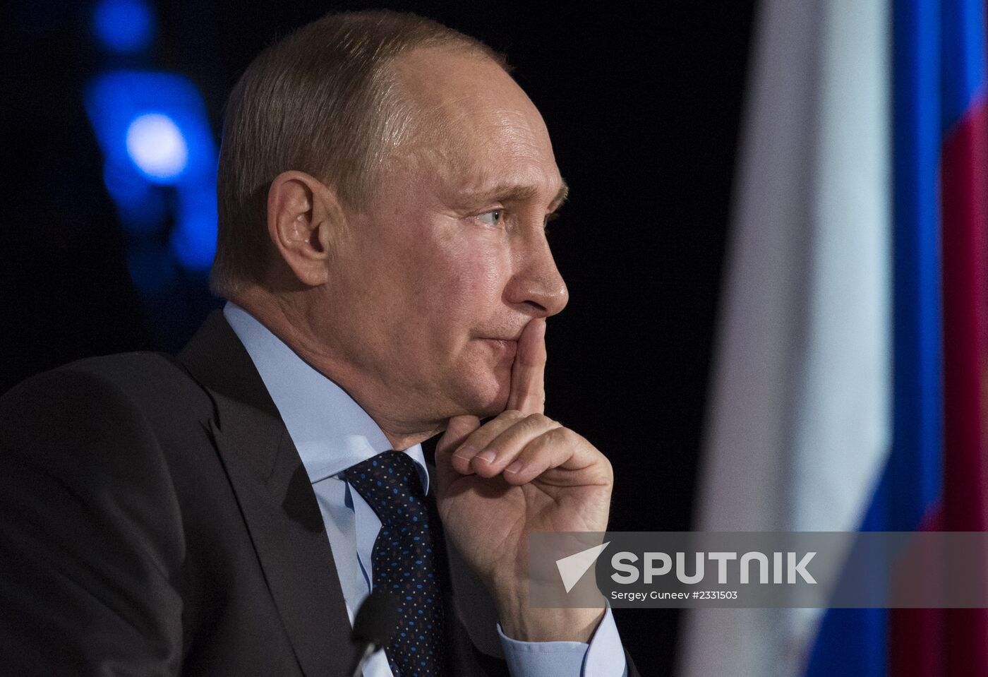 Vladimir Putin visits Moscow State University law department