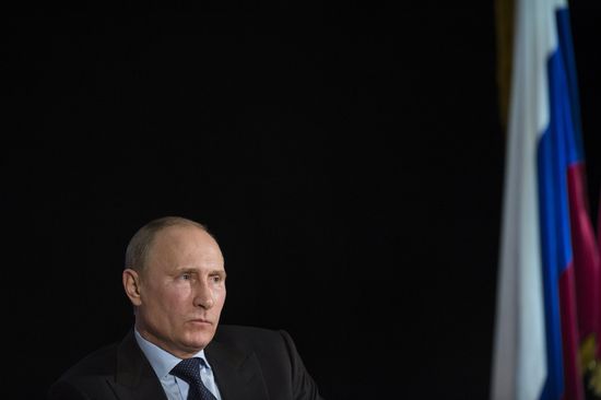 Vladimir Putin visits Moscow State University law department