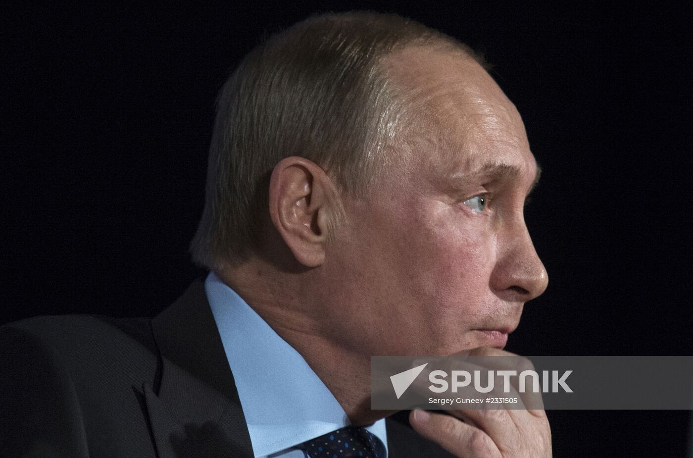 Vladimir Putin visits Moscow State University law department