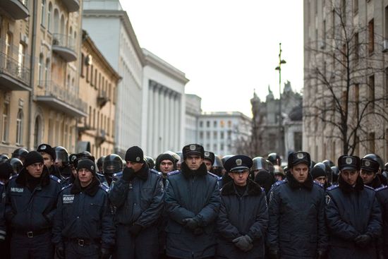 EU integration supporters' actions in Kiev