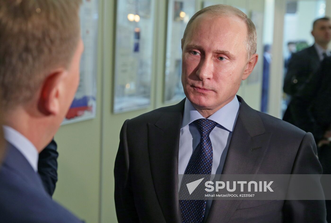 Vladimir Putin visits Moscow State University law department
