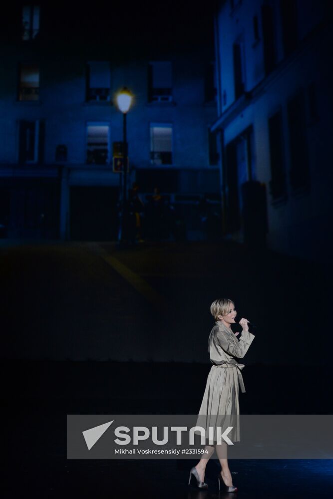 Patricia Kaas gives concert in Moscow