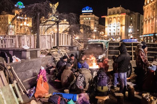 EU integration supporters' actions in Kiev