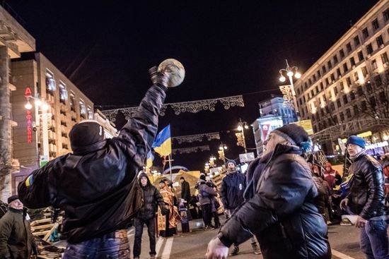 EU integration supporters' actions in Kiev