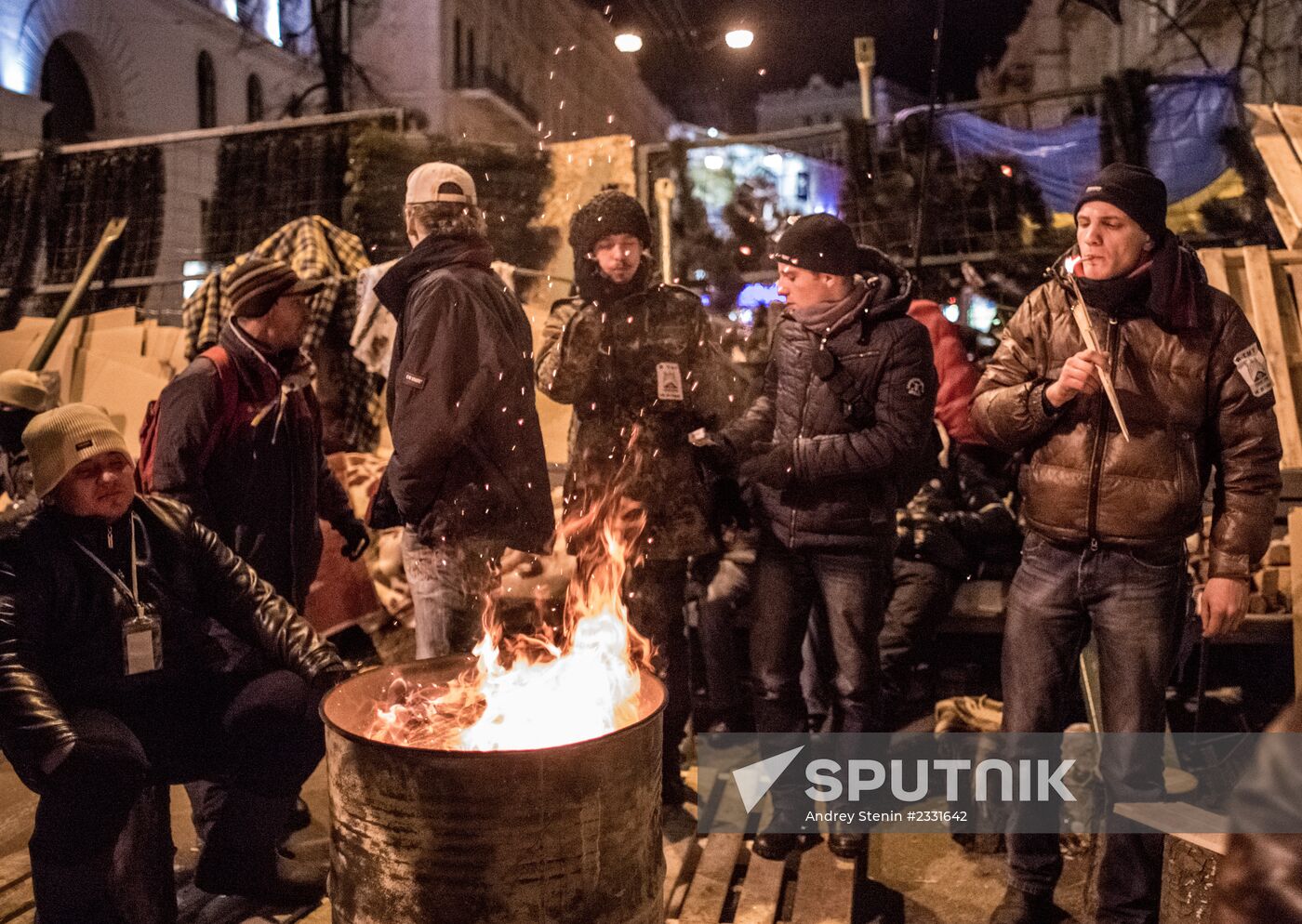 EU integration supporters' actions in Kiev