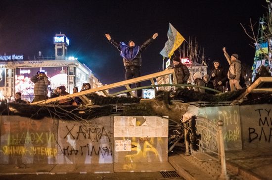 EU integration supporters' actions in Kiev