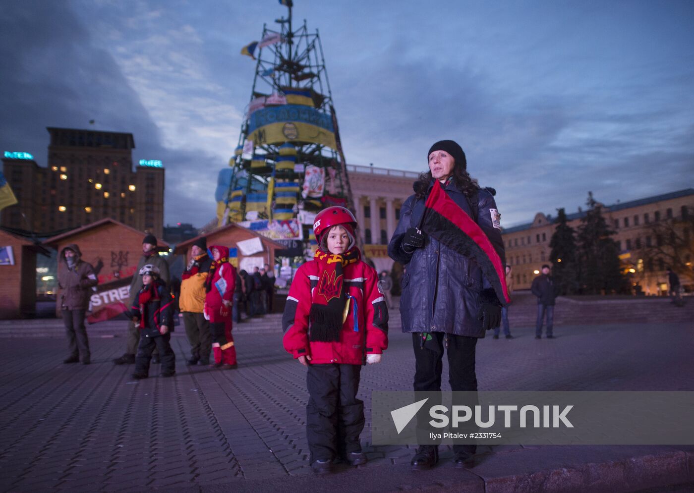 EU integration supporters rally in Kiev