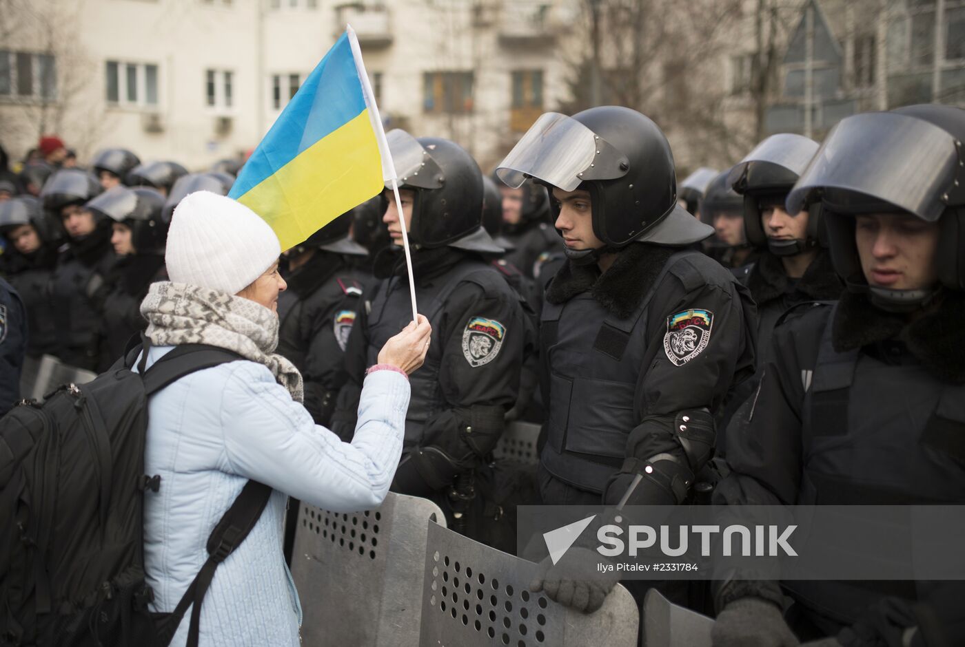 EU integration supporters rally in Kiev