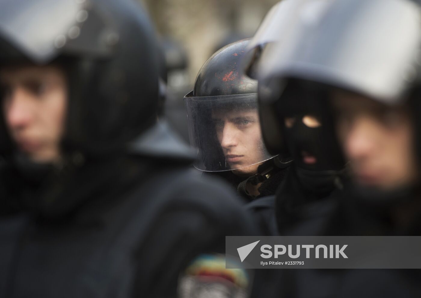 EU integration supporters rally in Kiev