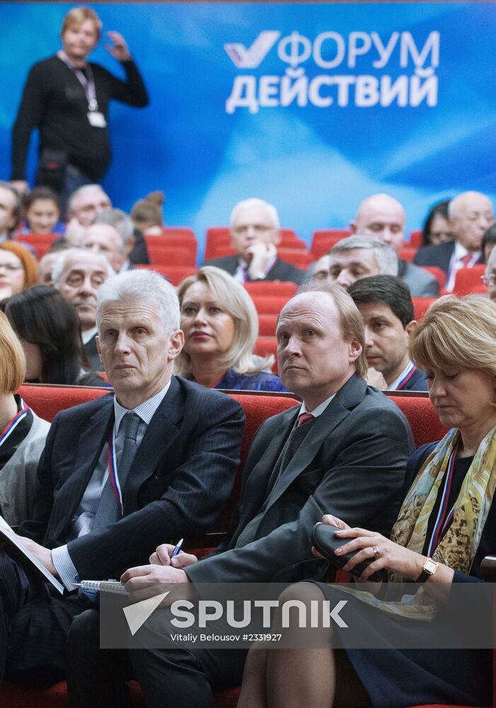 Popular Front movement holds forum "For Russia"