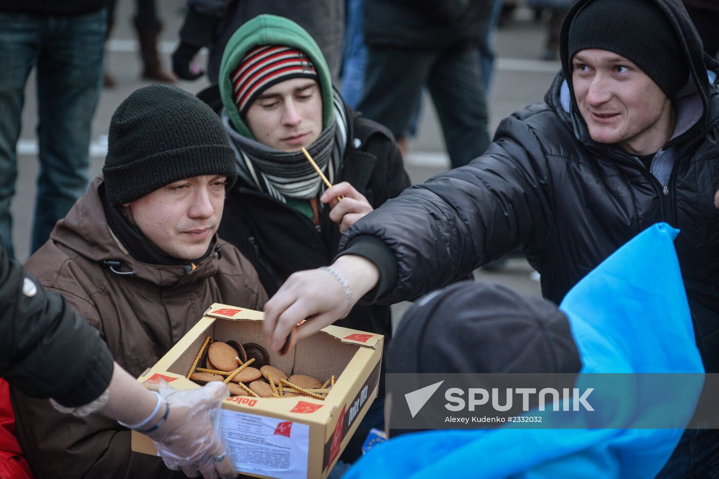 EU integration supporters rally in Kiev