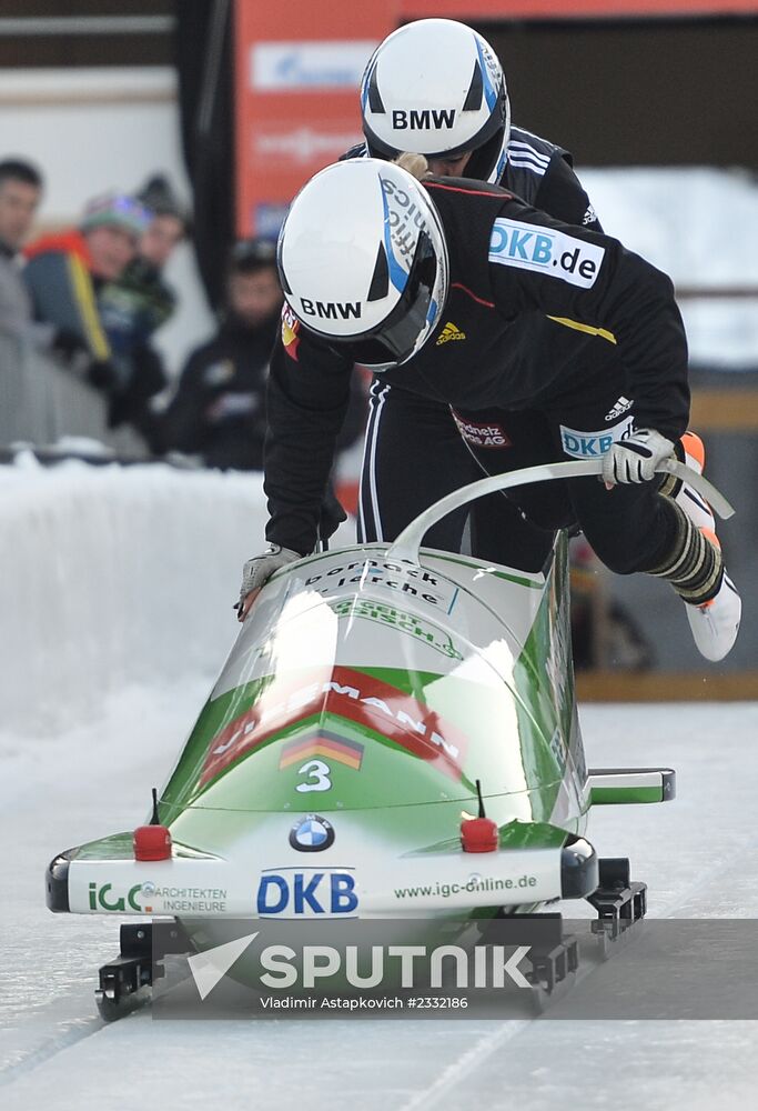 Skeleton. 2nd stage of World Cup. Training