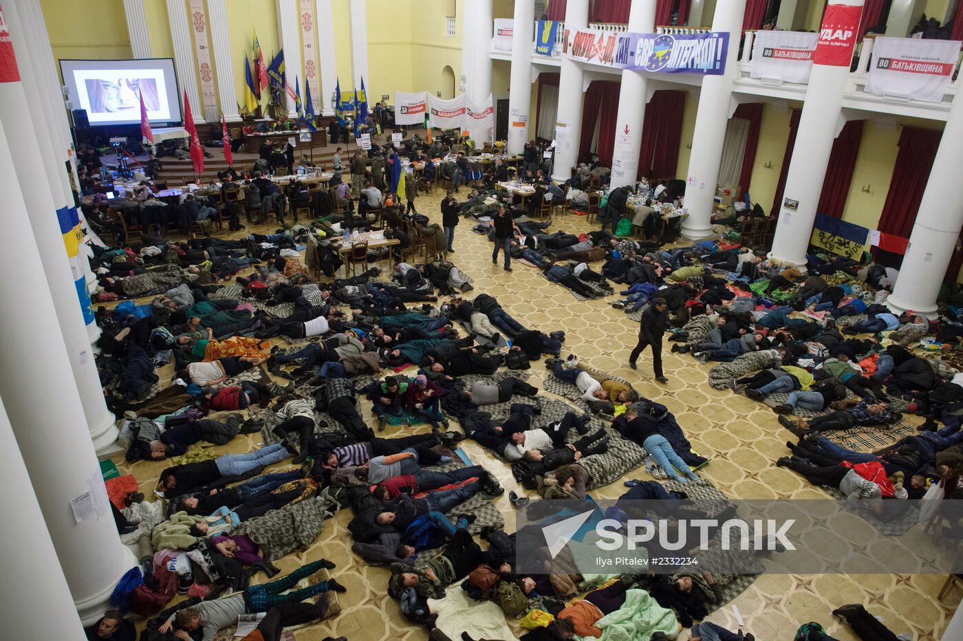 EU integration supporters rally in Kiev