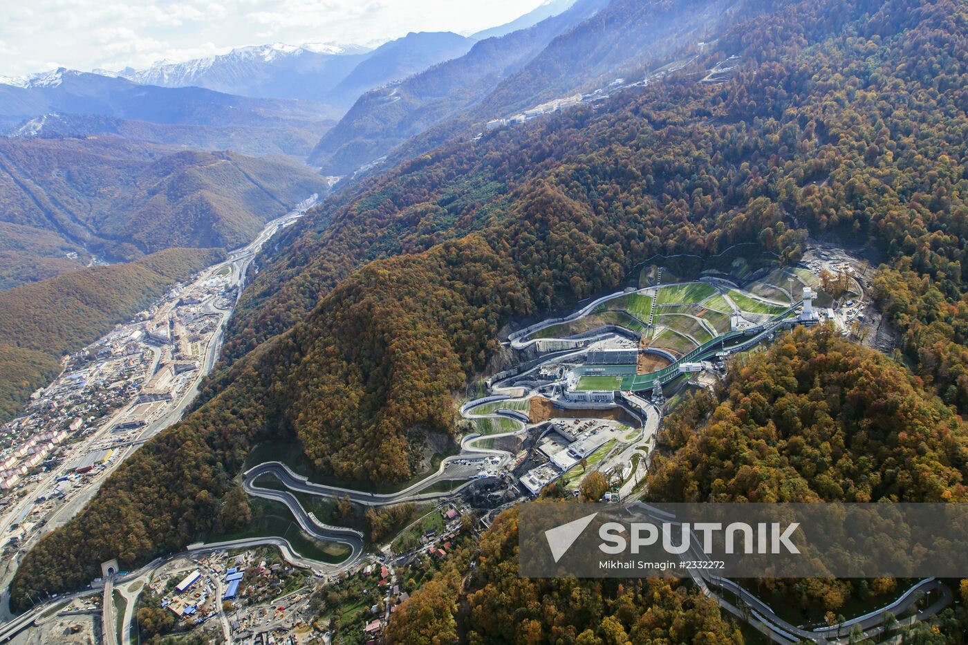 Bird's-eye view of Olympic Sochi