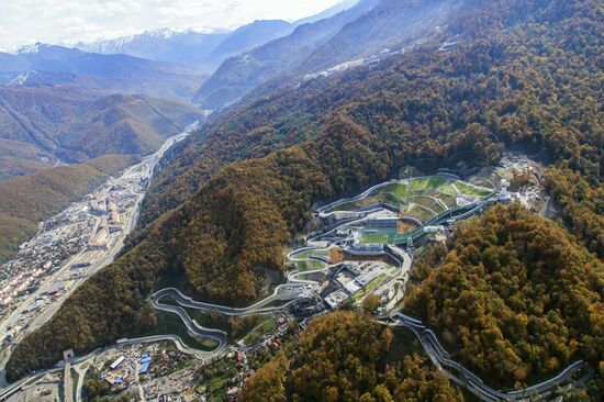 Bird's-eye view of Olympic Sochi