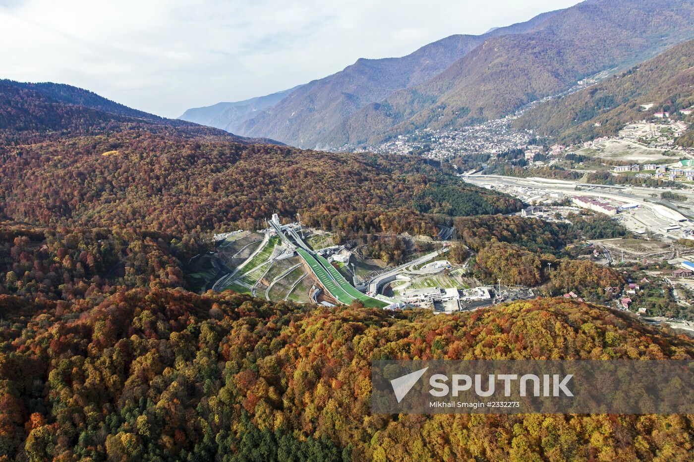 Bird's-eye view of Olympic Sochi