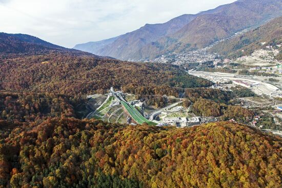 Bird's-eye view of Olympic Sochi