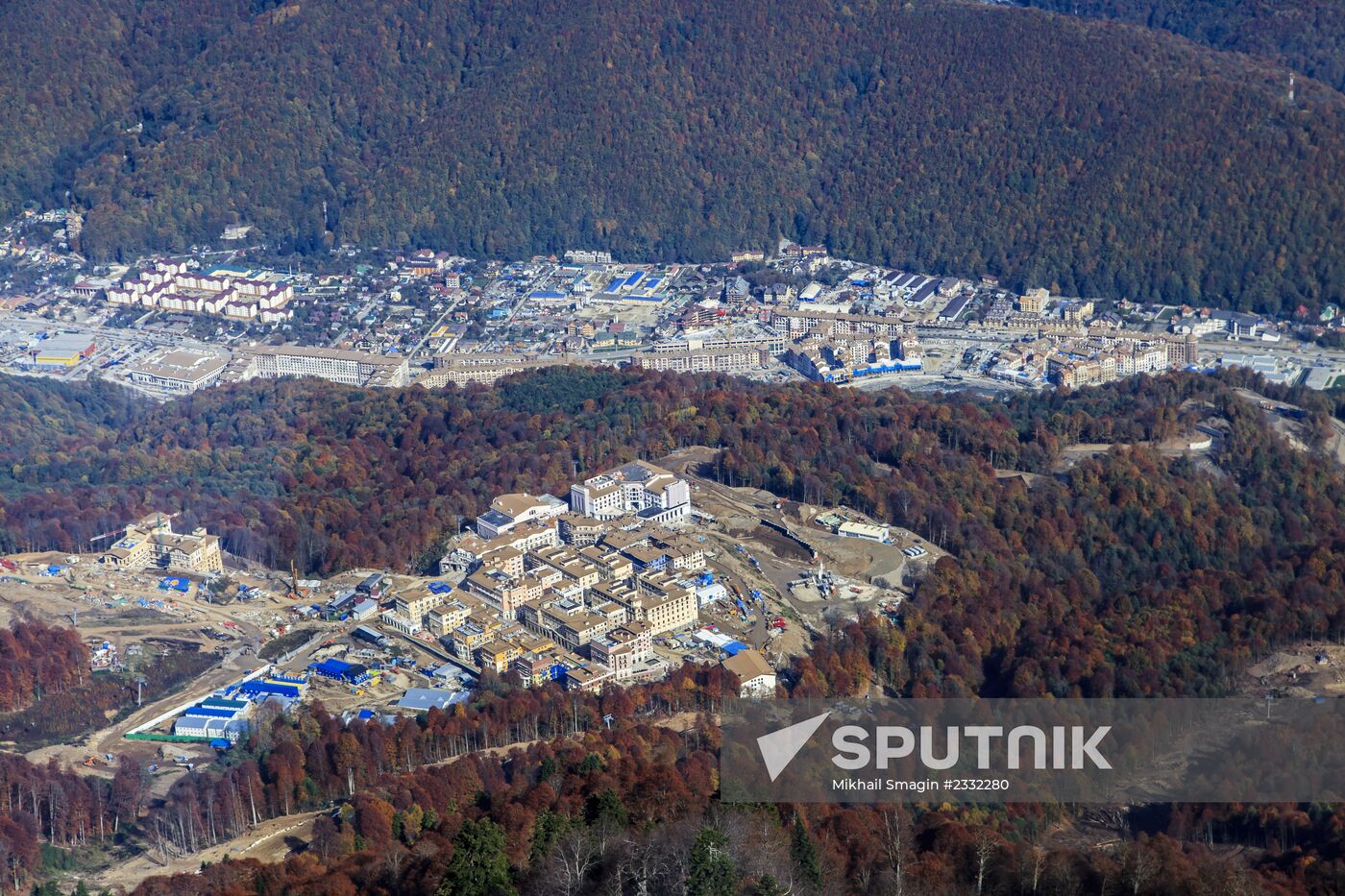 Bird's-eye view of Olympic Sochi